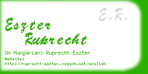 eszter ruprecht business card